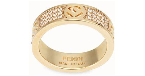 gold ring fendi|fendi 18k gold ring.